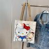 Large Capacity Cartoon Kitty Shoulder Bag, Cute Student Tote with Fashionable KT Cat Design for Commuting
