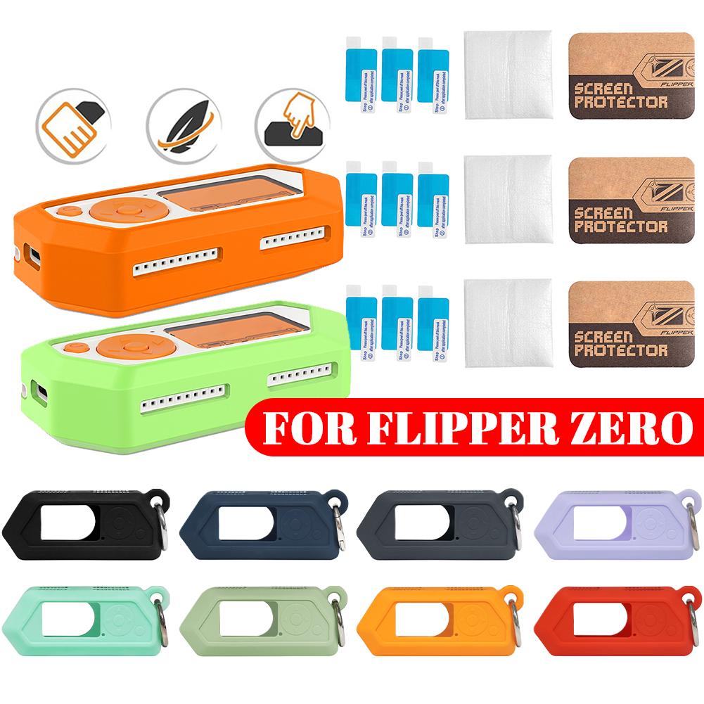 3 шт. Защитная пленка для экрана игровой консоли, Защитная пленка для экрана с защитой от отпечатков пальцев, Защита от царапин, Защита от бликов для Flipper Zero, Игровые аксессуары