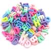 Loose Beads Wholesale DIY For Pendant 10/30Pcs Necklace Bracelet Round Drop Letter Candy Color Jewelry Making