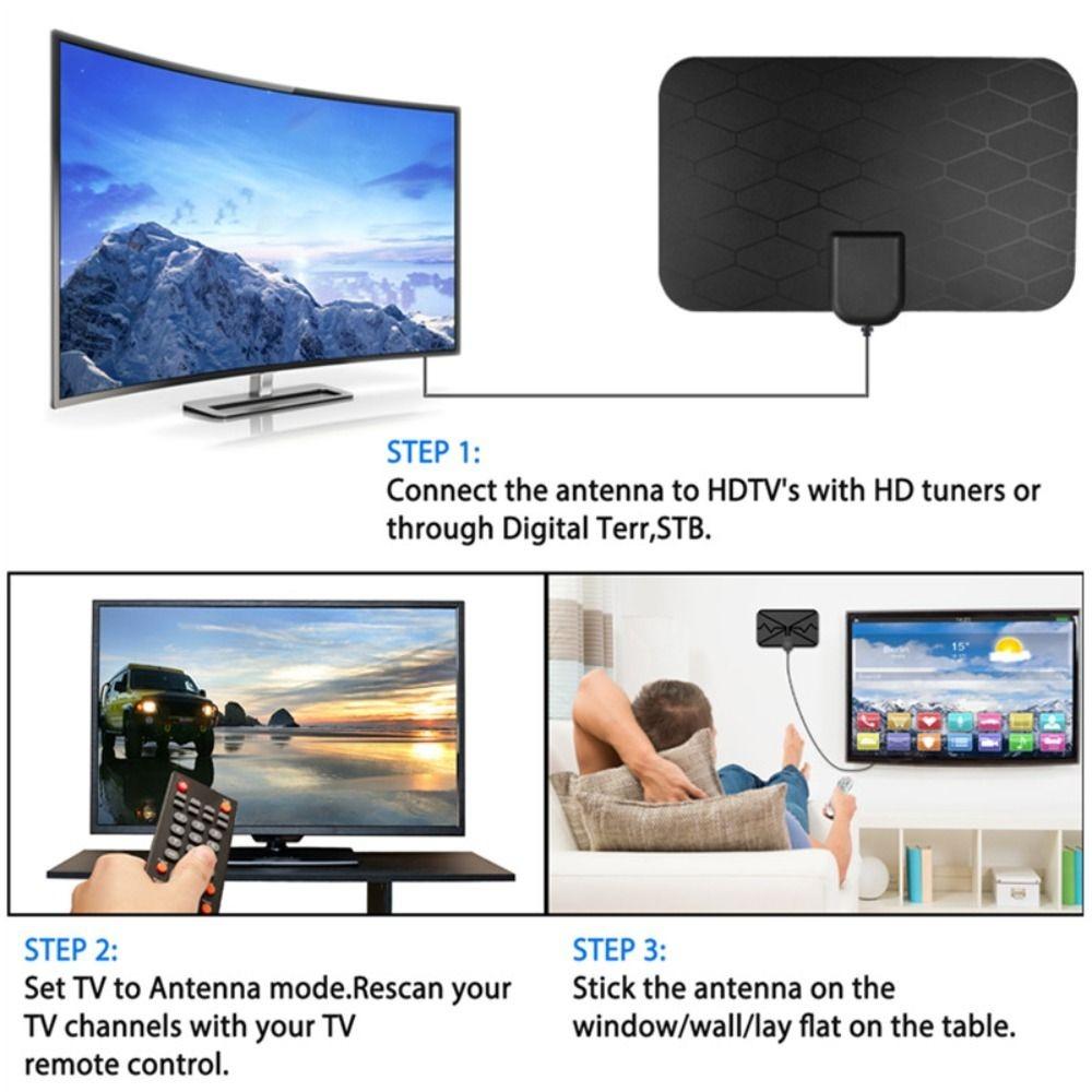 Новый 1080p ресивер для ТВ-приставки 4K 8k HDTV Усилитель Бустер Автомобильная антенна Комнатная цифровая ТВ-антенна DVB-T2