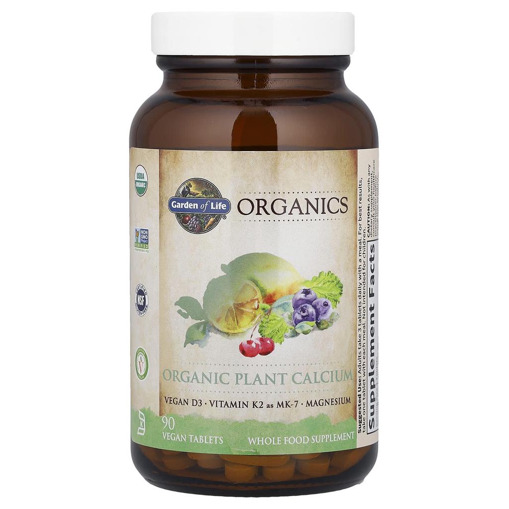 Mykind Organics, Органический растительный кальций, Вегетарианские таблетки, 90 таблеток