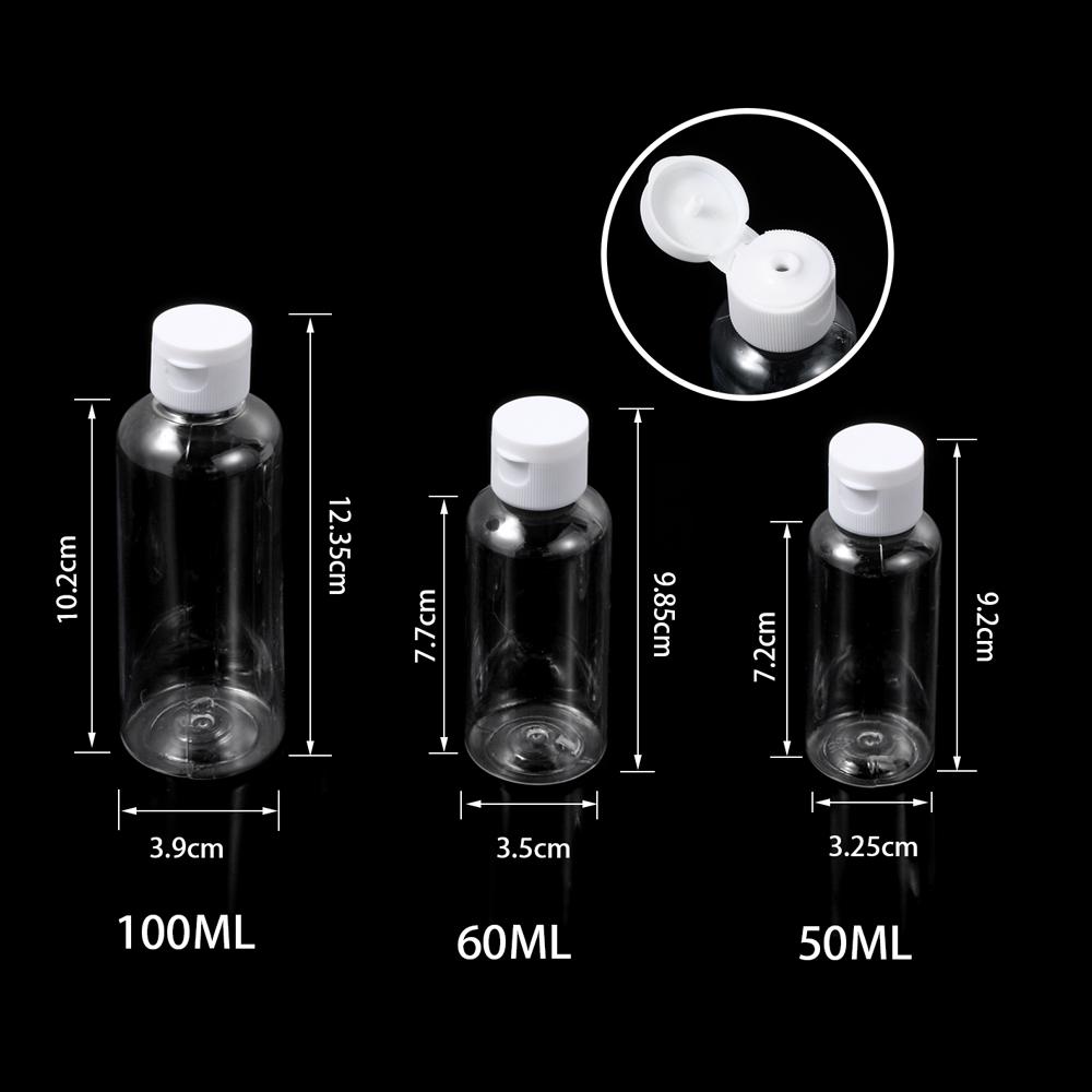 Сдавливаемый макияж Пластиковый пустой контейнер Бутылка Лосьон Банка Многоразовая Бутылка для шампуня