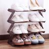 1 Set - Household Simple Multi-layer Space-saving X-shaped Shoe Rack Multi-functional Assembly Shoe Cabinet Dust-proof Storage R