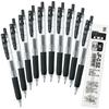 Zebra Sarasa Clip Gel Ballpoint 10 with Pen, 0.5mm, Black, Pens, Refills, B-JJ15-BK10-RJF5OM