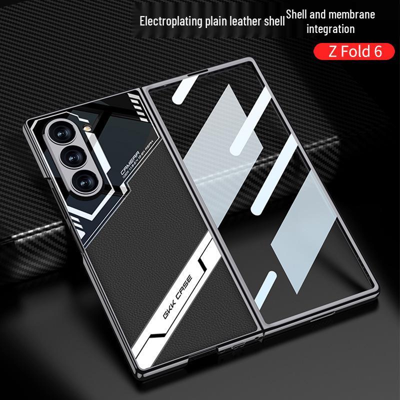 Электролитический кожаный чехол для Samsung Z Fold6 - Противоударный, Дизайн для киберспорта.