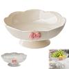 Draining Hole Footed Candy Platter Multifunctional Light Luxury Candy Fruit Plate Plastic Snack Placement Platter Table Ornament