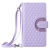 Luxury Glitter Powder Zipper Wallet Case with Card Slots for iPhone Samsung Xiaomi Redmi Google OPPO Long Strap + Short Strap Flip Leather Phone Bag