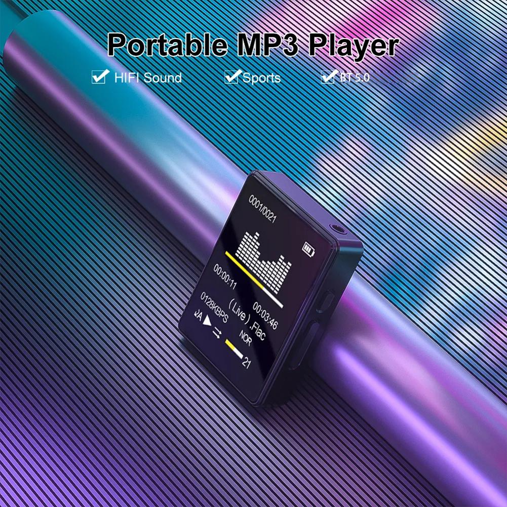 1.8 Inch HiFi MP3 Player Bluetooth MP4 Video Player FM Radio Ebook Audio Recording Walkman Portable Deep Bass Mini Mp3 Player