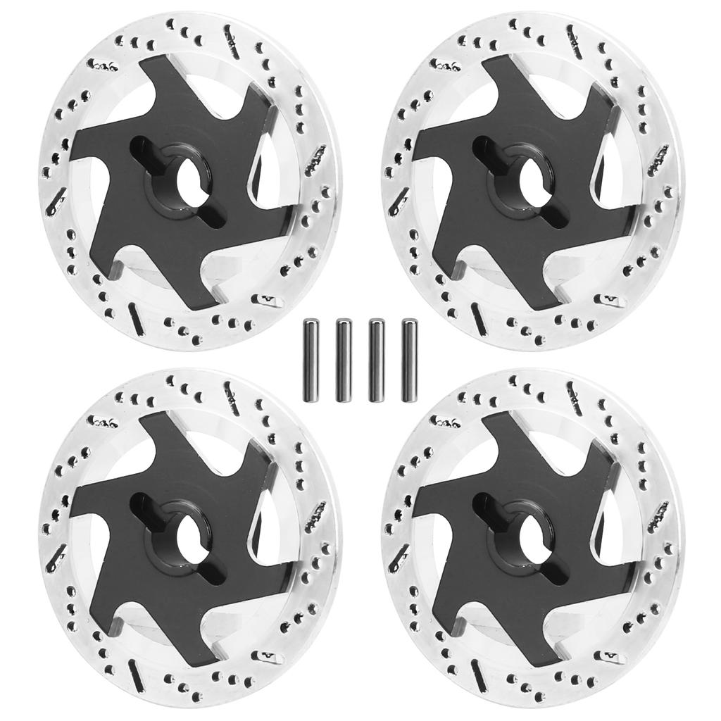 4pcs Aluminum Alloy CNC Simulated Brake Disc Accessories Fit for 1:10 RC Car