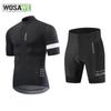 Велосипедные комплекты WOSAWE Мужские велосипедные шорты из джерси с короткими рукавами с гелевой подкладкой Одежда