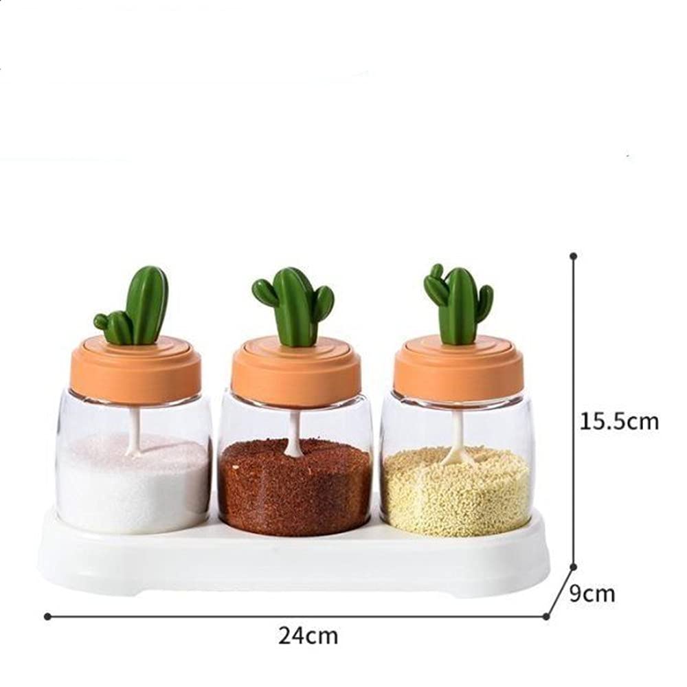 Huiyu Sugar Bowl, Sugar Container, Salt Container, Seasoning Container, Set of 3
