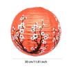 3Pcs Plum Blossom Design Paper Lanterns Cherry Paper Lanterns  Chinese New Year