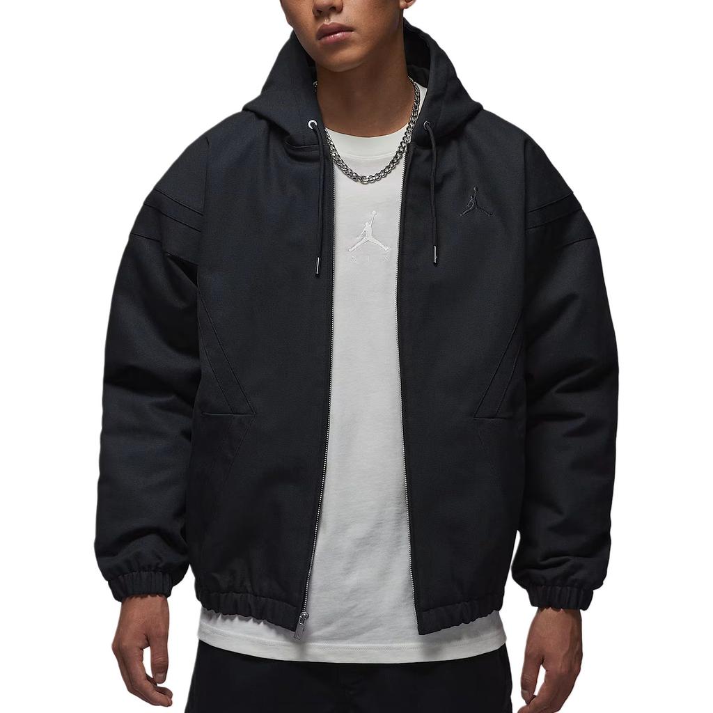Jordan Мужская повседневная хлопковая куртка с капюшоном на молнии из легкой ткани