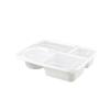 Прямоугольные одноразовые контейнеры для еды на 1250 мл с четырьмя отделениями