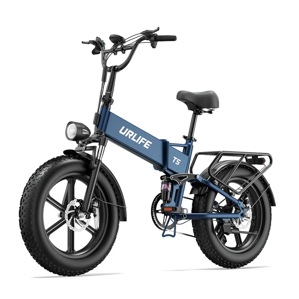 URLIFE T5 Электровелосипед для взрослых Пиковый мотор 1500 Вт Аккумулятор 48 В 13 Ач Шины 20"x4.0" Fat Tire Вездеход Складной Электровелосипед Для бездорожья Городской Электрический Велосипед