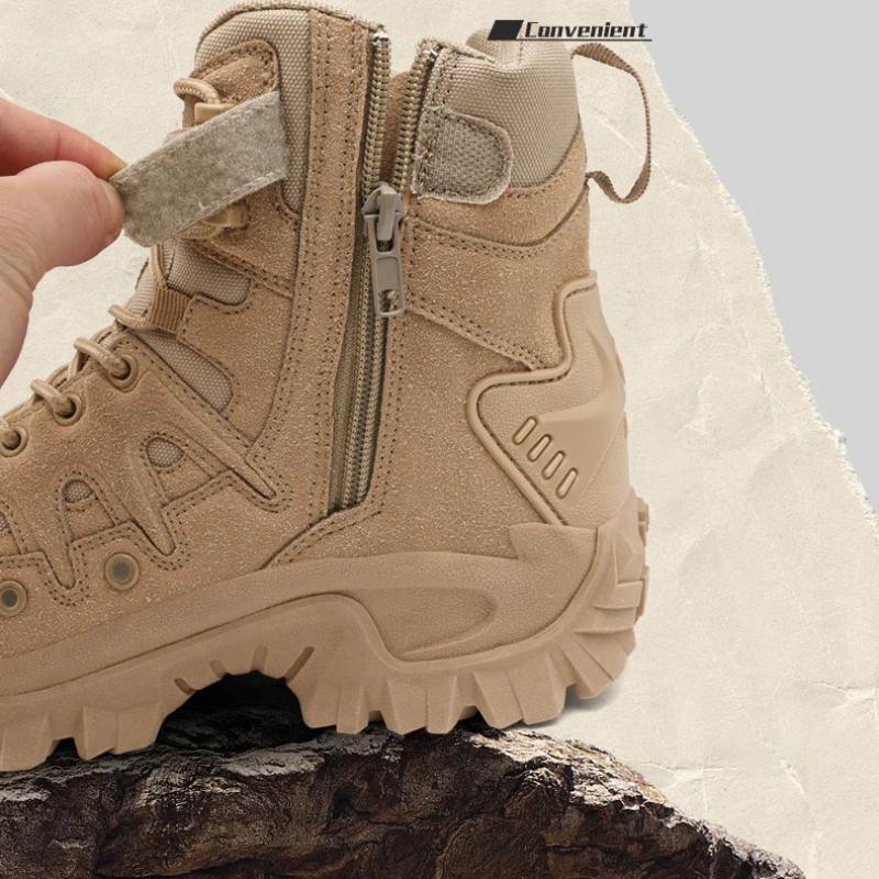 Men's High Top Boots Climbing Hiking Shoes Mens Desert Waterproof Work Safety Shoes Ankle Men Outdoor Boots
