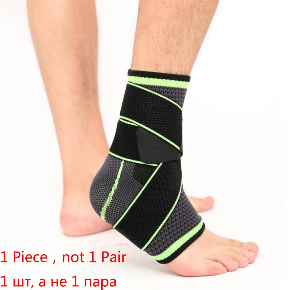 1 PC Athletic Ankle Brace Compression Strap Sleeves Support 3D Weave Elastic Bandage Foot Guard Gear Gym Fitness