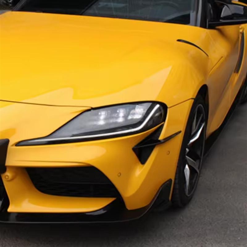 Для Toyota Supra A90 A91 2024 2025 Автомобильный передний бампер Спойлер Крыло Боковое вентиляционное отверстие Накладка Сплиттер Отделка