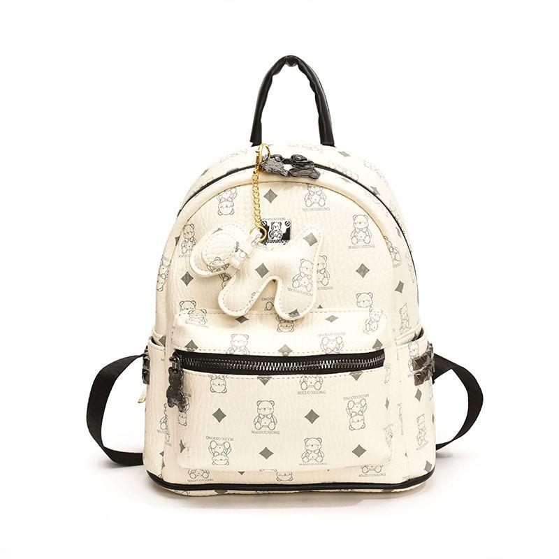 Ранняя весна новая высококлассная сумка медведь классический рюкзак универсальный на одно плечо женский