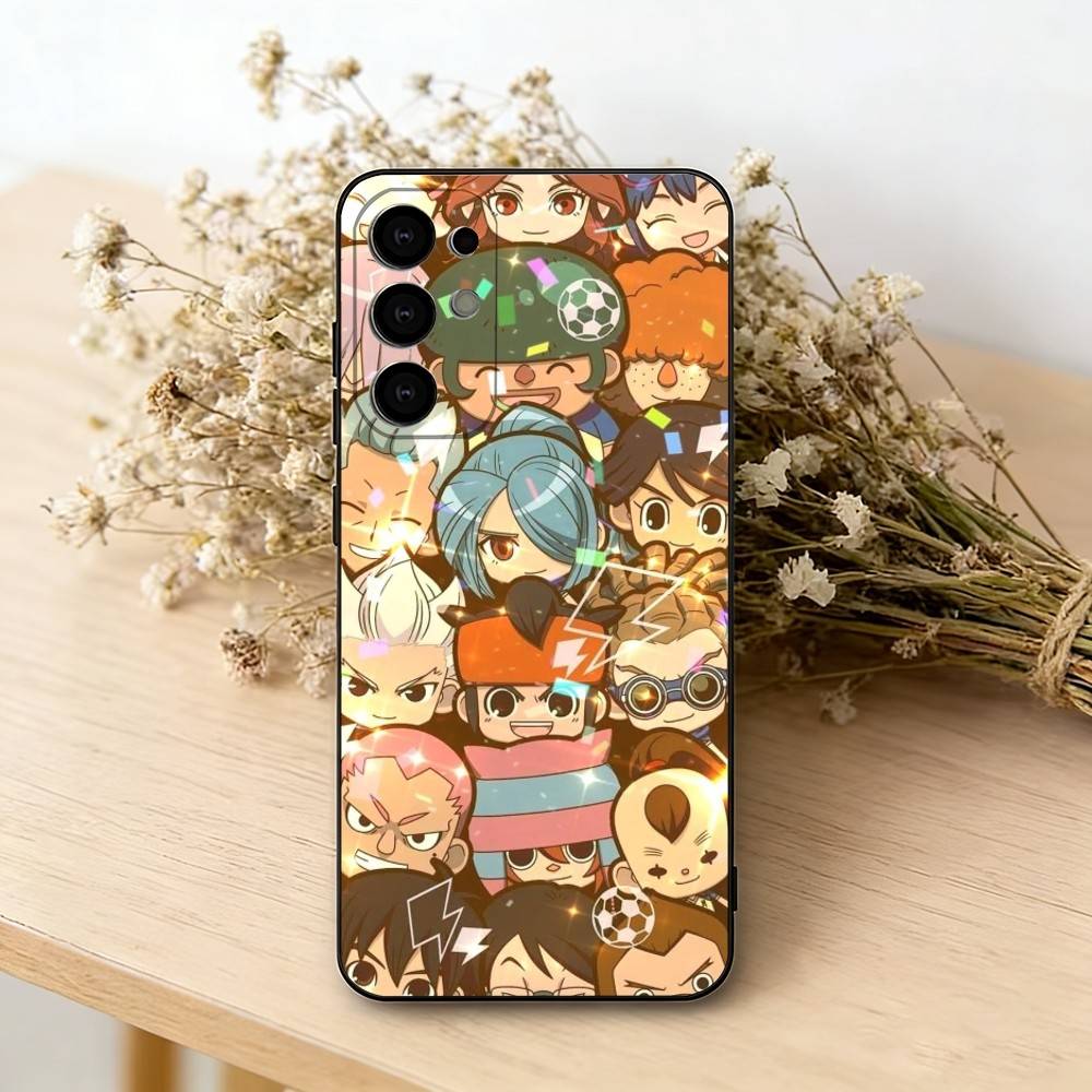 Чехол для телефона Inazumas Anime E-Eleven для Samsung S25, S24, S21, S22, S23, S30, Ultra, S20, Plus, Fe, Lite, Note, 10, Черный чехол