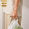 Ручка-захват для продуктовой сумки из нержавеющей стали, экономящая силы, бамбуковые соединения, держатель для овощей, прочный зажим-держатель для продуктовой сумки