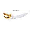 LIFKOME Pirate Knife Toy, Set of 2, Cosplay Goods, Pirate Sword, Costume, Pirate Sword, Plastic, Halloween Party Knife, Pirate Sword Prop