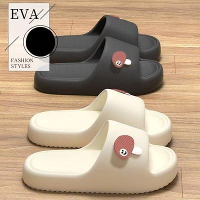 Женские летние модные тапочки, новый стиль, мужская и женская обувь с героями мультфильмов, трендовые нескользящие сандалии для дома и улицы