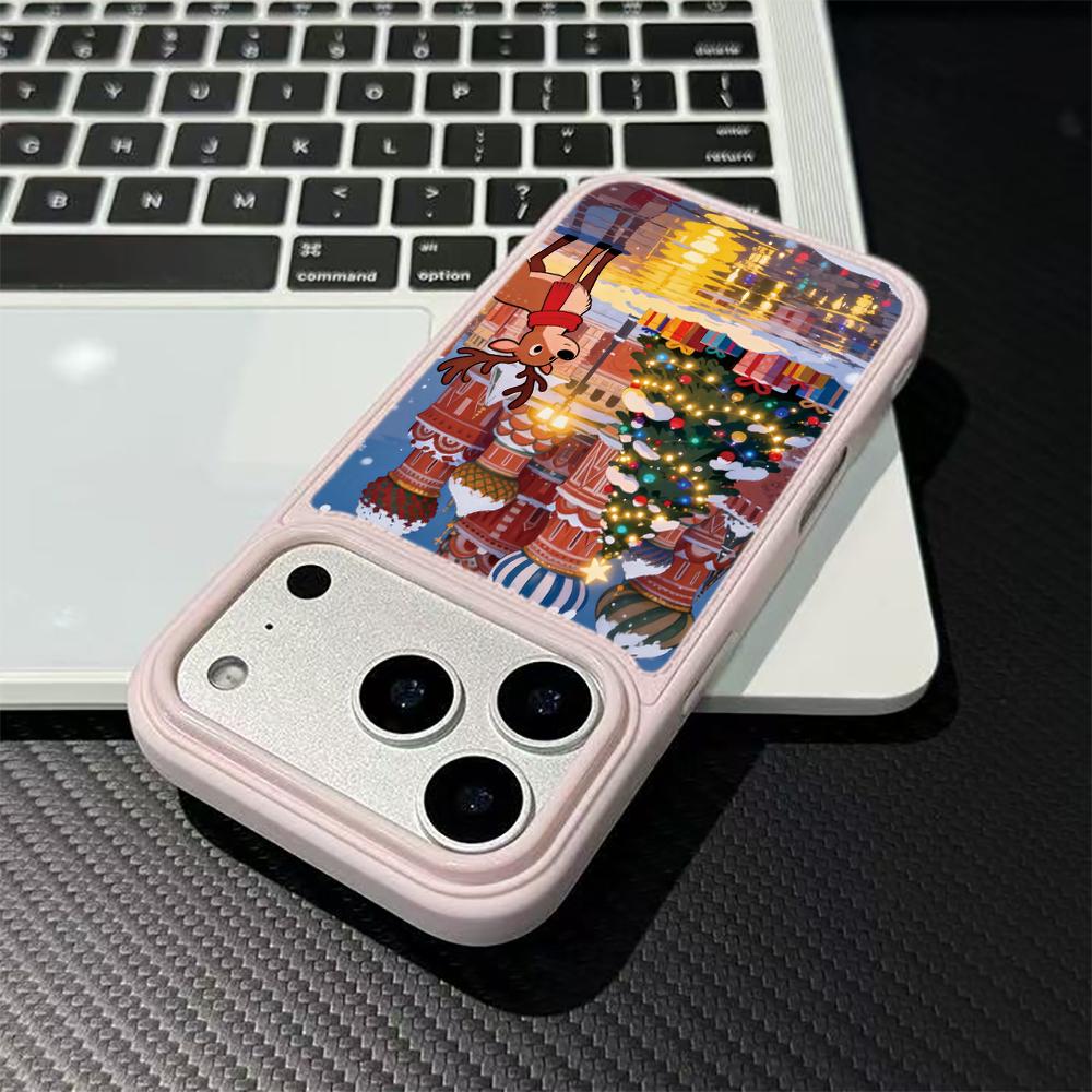 Чехол для телефона Moscow Castle Christmas Deer для iPhone 17 17Air 15 14 13 12 11 16 Pro Max Ударопрочный Силиконовый Мягкий Задний Чехол Funda