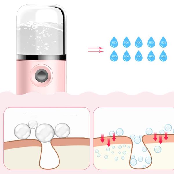 Нано-спрей для лица, косметический инструмент, USB-увлажнитель, перезаряжаемый распылитель, отпариватель для лица, увлажняющий салон красоты