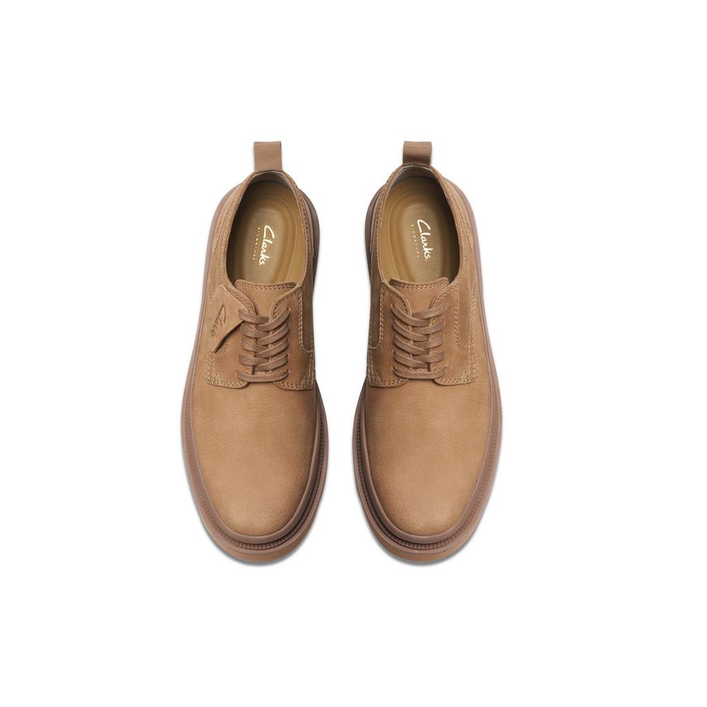 Clarks Leather British Style Commuter Versatile Comfortable Breathable Casual Shoes Men sneakers Yellow 261760887