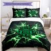Real Betis Football Printed 3 Pieces Bedding Set, Comfortable Skin Friendly Bedroom Duvet Cover Set