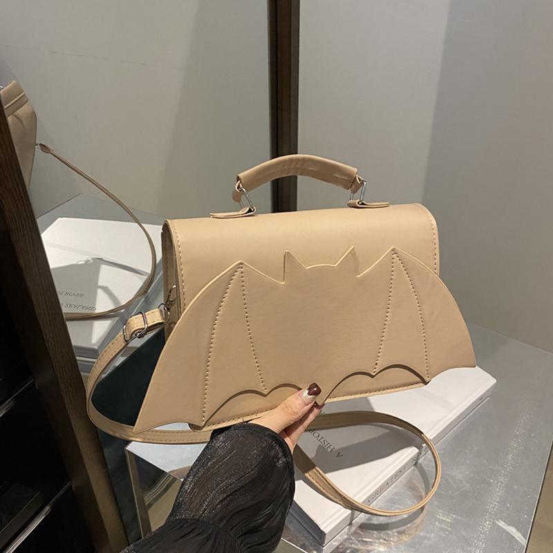 Yogodlns Готическая женская сумка через плечо Крыло летучей мыши Женские сумки с верхней ручкой Креативная шикарная сумочка из ПУ кожи Хэллоуин Новинка Сумка кроссбоди Кошелек