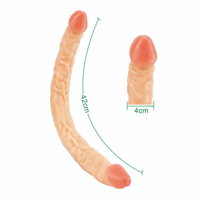 Huge Dildo 21/43/56cm Super Realistic Soft Penis Double Heads Sex Toys for Women Men