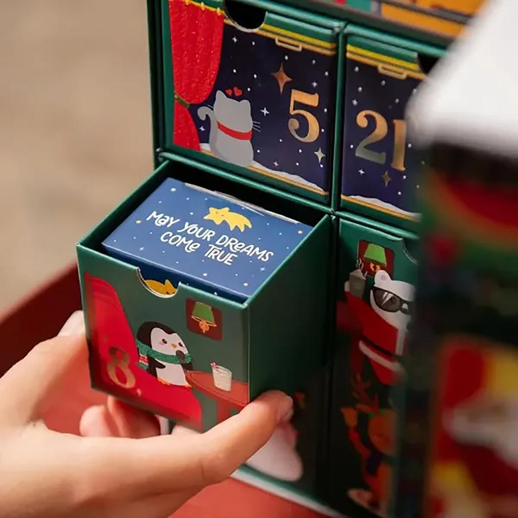 Dream Express Advent Calendar Limited Edition , Train-Shaped Christmas Countdown Box With 24 Unique Surprises, 80ml