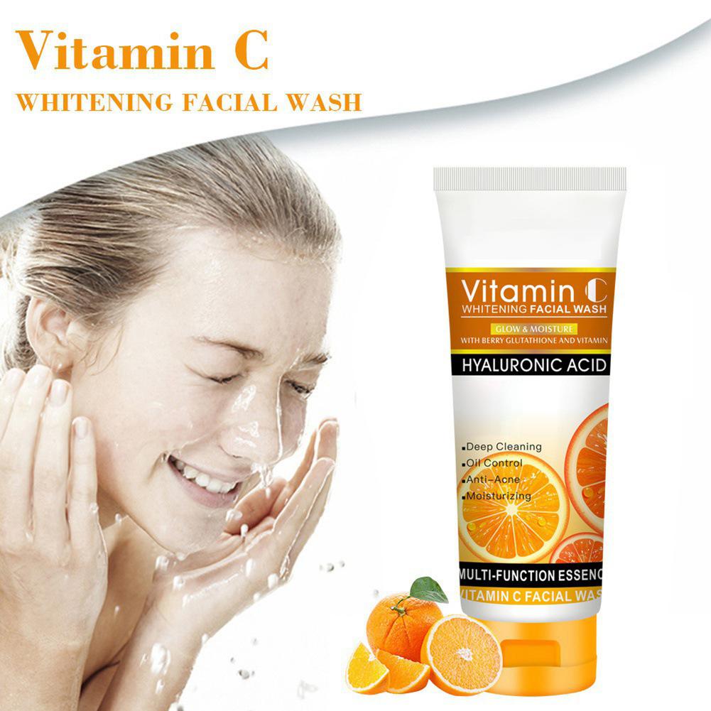 Vitamin C Cleanser Facial Deep Repair Oil Control Moisturizing VC Cleanser Cleansing Skin Care 100g