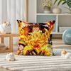 One Piece Dracule Mihawk Anime Plush Pillow Cover Soft Short Plush Cushion Cover For Sofa Bedroom Home Decor Gift Decoration