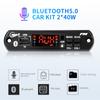 80W Amplifier MP3 Decoder Board 2x40W Bluetooth 5.0 Wireless Handsfree Call Recording Car Interior Music Subwoofer Speakers