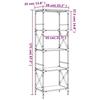 VidaXL Bibliothèque à 5 niveaux chêne fumé 59x35x171 cm 837624