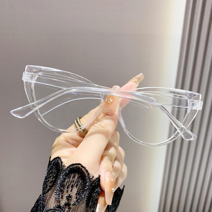 Cat Eye Eyeglasses Frame For Women Black Brand Design Eyewear Anti Blue Light Protection Computer Goggles Fashion Accessory