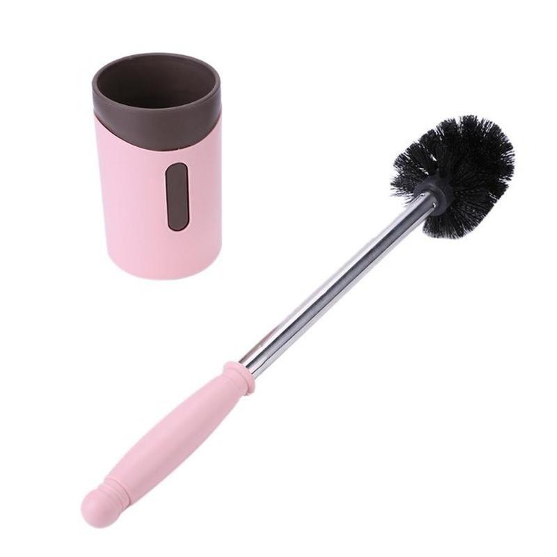 Toilet Brushes Wall-Mounted Long Handle Toilet Cleaner Brush with Base Bathroom Toilet Home Shower R