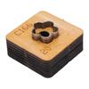 Leather Cutting Die with Wood Base Flower Shape Punching Mold for Keyring Making Crafting Projects