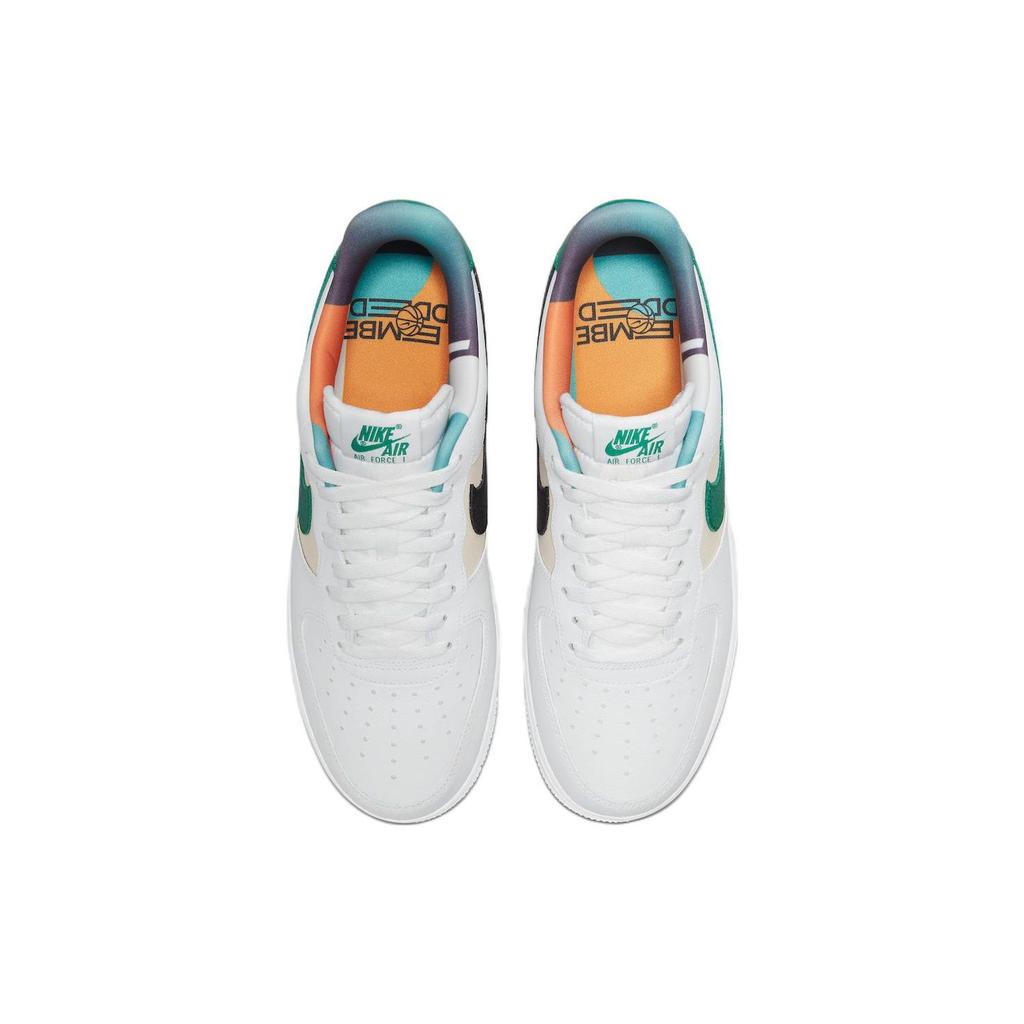 Nike Air Force 1 Low 07 LV8 EMB Белые Малахитовые Мужские Кроссовки Жемчужно-Белые DM0109-100