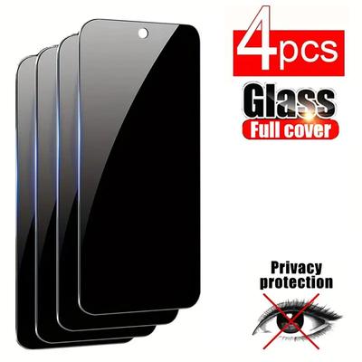 4 шт. закаленное стекло для Samsung Galaxy A55 A35 A54 A34 A15 A14 Redmi 9A 9C 10C 12C 13C Note 13 12 11 10 Pro 9S 5G 4G антишпионская защита экрана