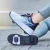 New Children's Runaway Shoes Boys and Girls Burst Shoes Double Wheel Adult Shoes with Wheels School Girls Roller Skates Summer