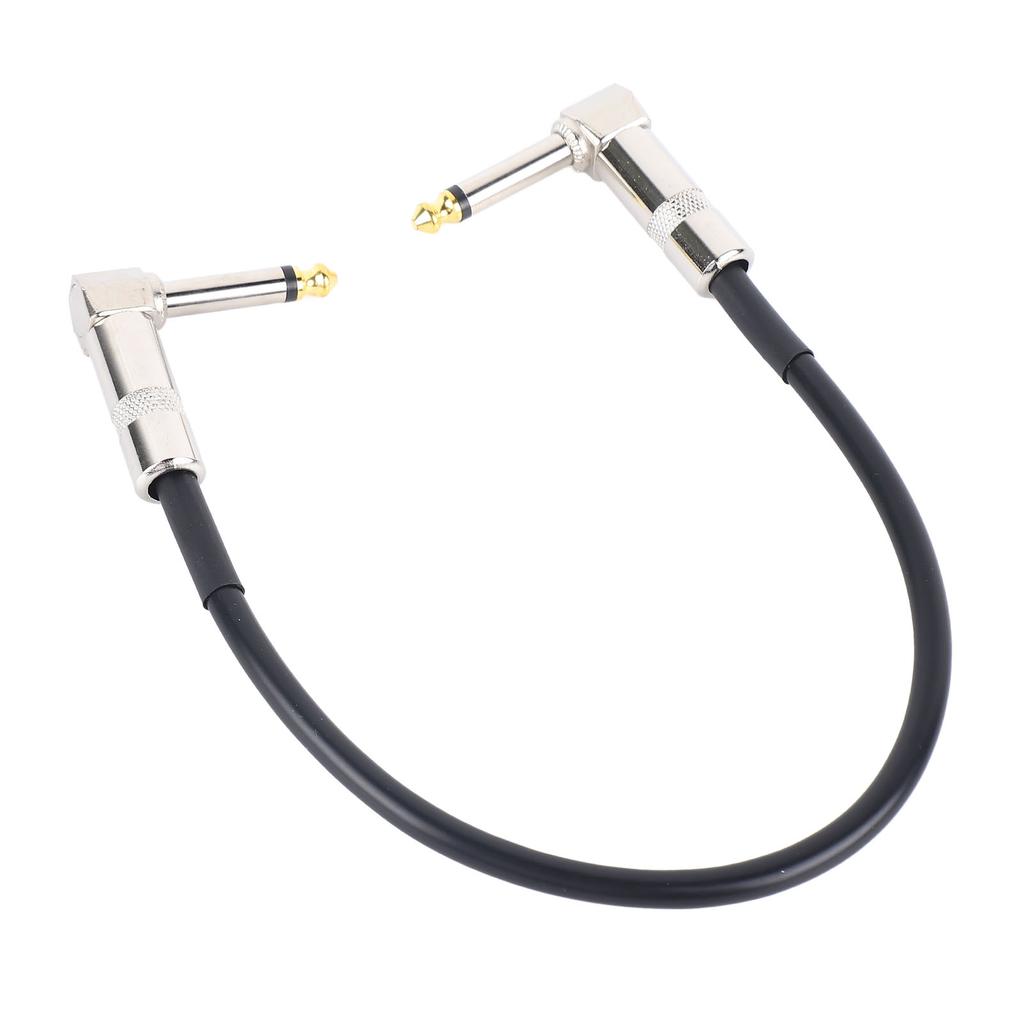 6,35 мм кабель для эффектов, шумоподавление, металлический сердечник, угловой штекер, гитарный соединительный кабель, шнур для педали