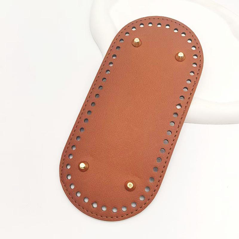 Овальное основание для сумки из ПУ 22x10: Хёна Плетеное/Вязаное Дно Сумки-Ведра, Аксессуар Фурнитура для Багажа