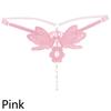 Сексуальные трусики- бикини с бабочкой и жемчужинами. В ассортименте разные цвета