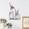 Cute Rabbit Wall Sticker Removable PVC Bedroom Background Wall Sticker
