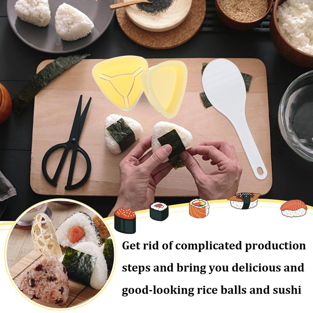 Набор форм для спам-мусуби, ломтерезка для спам-мусуби, треугольные формы для мусуби