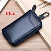 Genuine Leather KeyChain Unisex Key Bag Multifunction Organizer Wallet Holder Smart Housekeeper Car Small Key Case Zipper Keys Pouch AVE